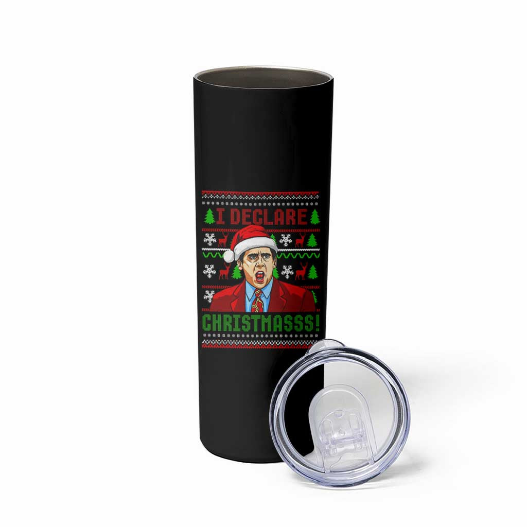 Funny I Declare Christmas Skinny Tumbler Funny Christmas Office Holiday Meme - Wonder Print Shop