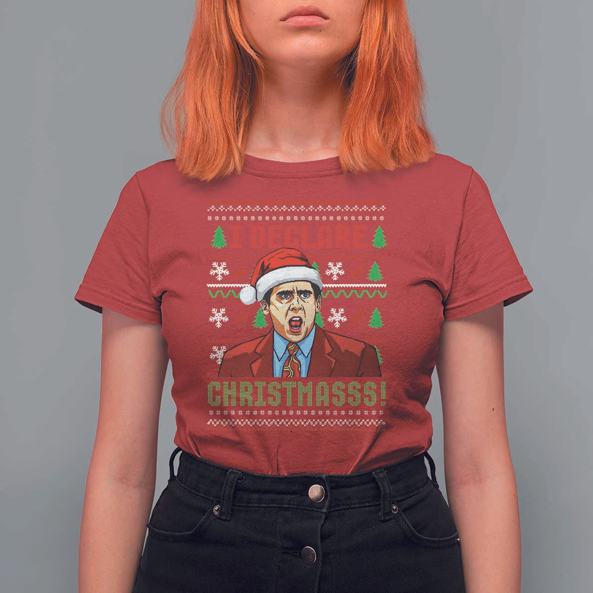 Funny I Declare Christmas T Shirt For Women Funny Christmas Office Holiday Meme - Wonder Print Shop