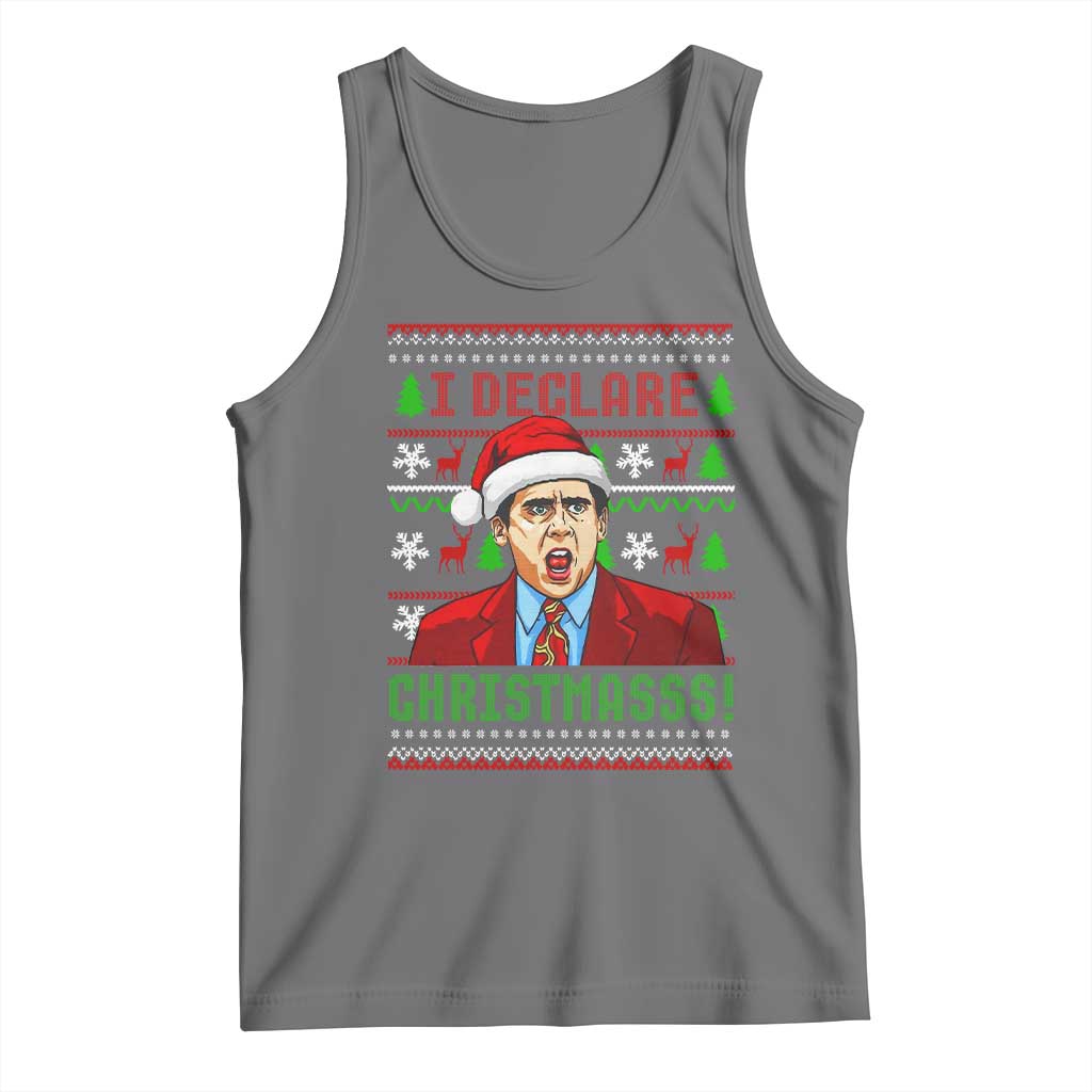 Funny I Declare Christmas Tank Top Funny Christmas Office Holiday Meme - Wonder Print Shop