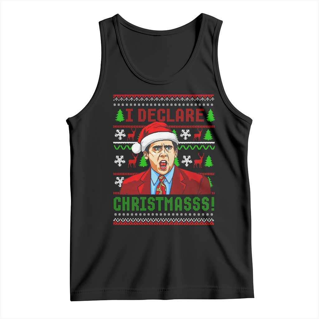 Funny I Declare Christmas Tank Top Funny Christmas Office Holiday Meme - Wonder Print Shop