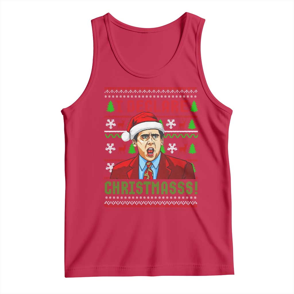 Funny I Declare Christmas Tank Top Funny Christmas Office Holiday Meme - Wonder Print Shop