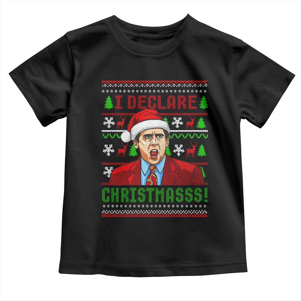 Funny I Declare Christmas Toddler T Shirt Funny Christmas Office Holiday Meme - Wonder Print Shop