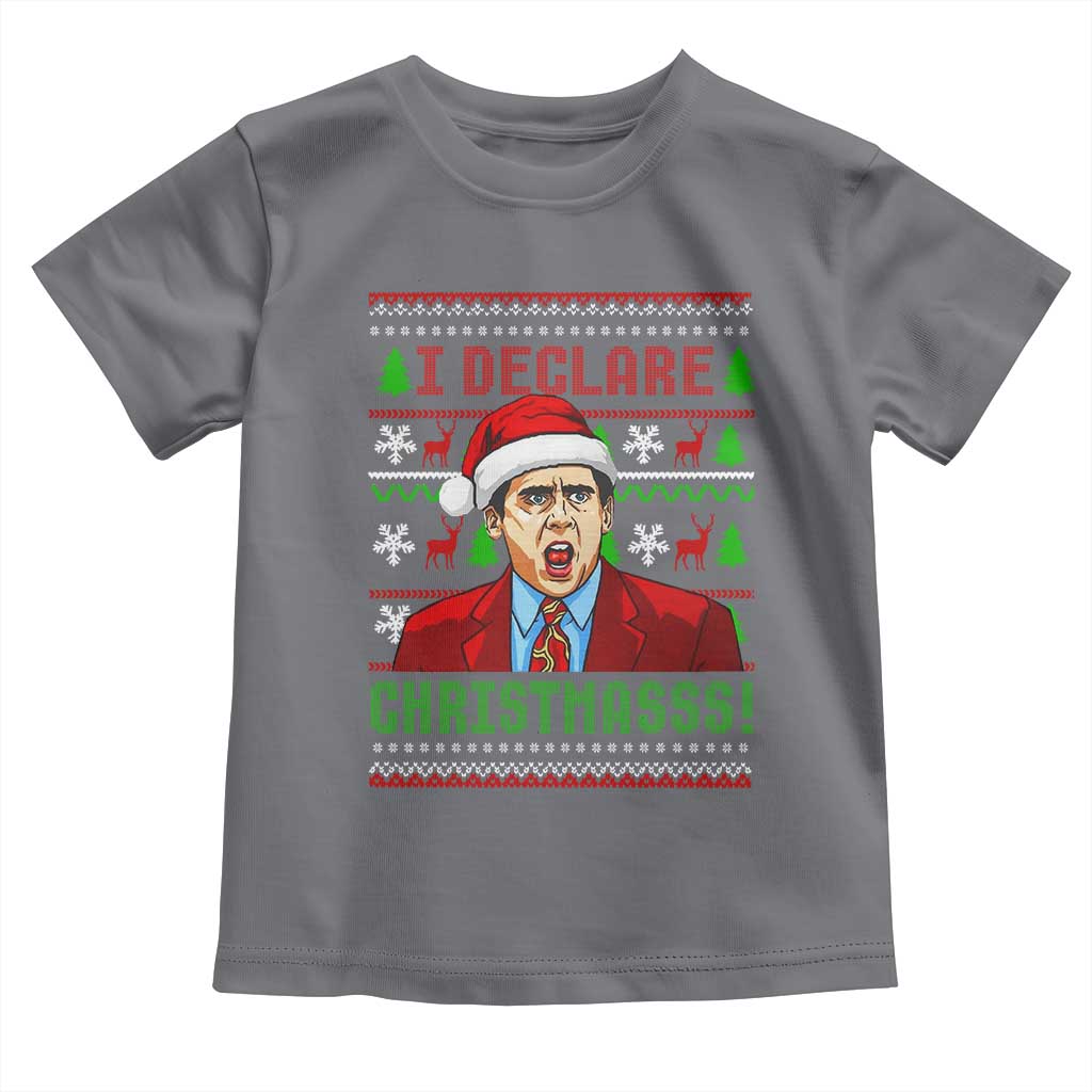 Funny I Declare Christmas Toddler T Shirt Funny Christmas Office Holiday Meme - Wonder Print Shop