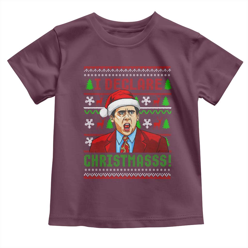 Funny I Declare Christmas Toddler T Shirt Funny Christmas Office Holiday Meme - Wonder Print Shop