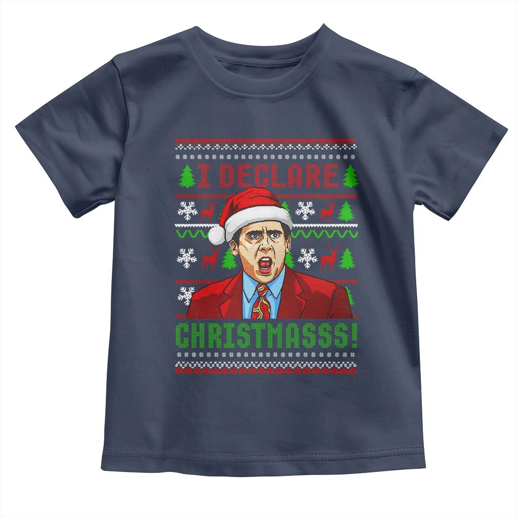 Funny I Declare Christmas Toddler T Shirt Funny Christmas Office Holiday Meme - Wonder Print Shop