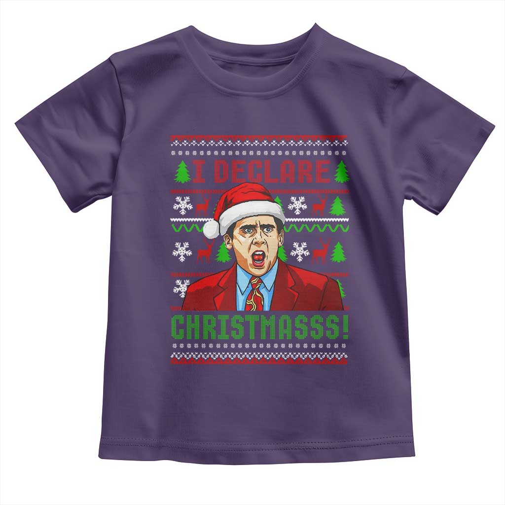 Funny I Declare Christmas Toddler T Shirt Funny Christmas Office Holiday Meme - Wonder Print Shop