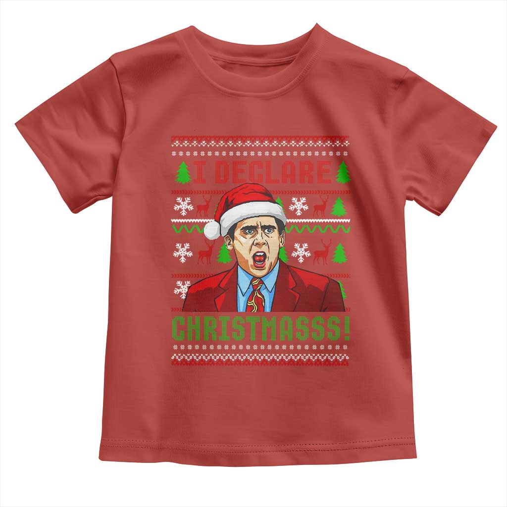 Funny I Declare Christmas Toddler T Shirt Funny Christmas Office Holiday Meme - Wonder Print Shop