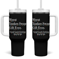Worst Yankee Swap Gift Ever Good Luck Getting Rid Of Me Tumbler With Handle Christmas Gift Exchange - Wonder Print Shop