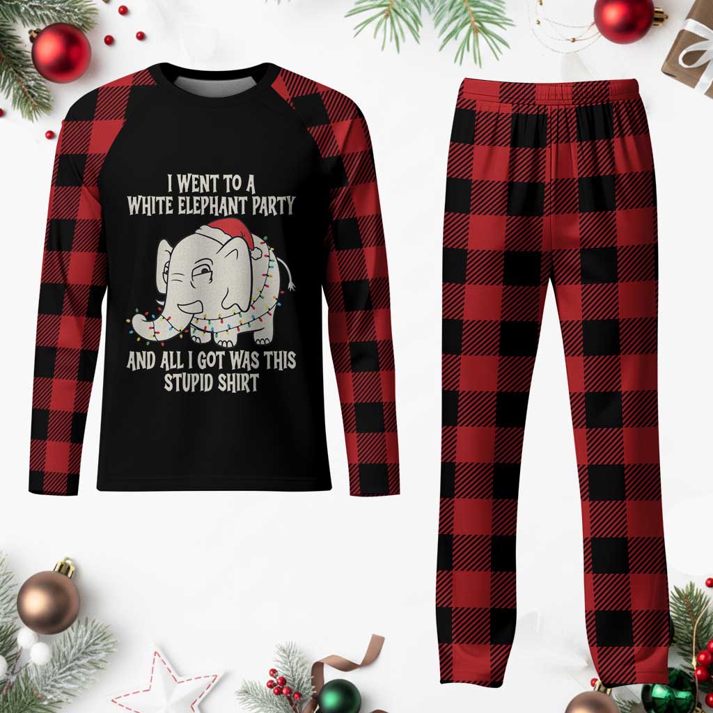 Funny I Went To A White Elephant Party And All I Got Was This Stupid Plaid Pajama Set - Wonder Print Shop