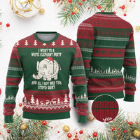 Funny I Went To A White Elephant Party And All I Got Was This Stupid Ugly Christmas Sweater - Wonder Print Shop