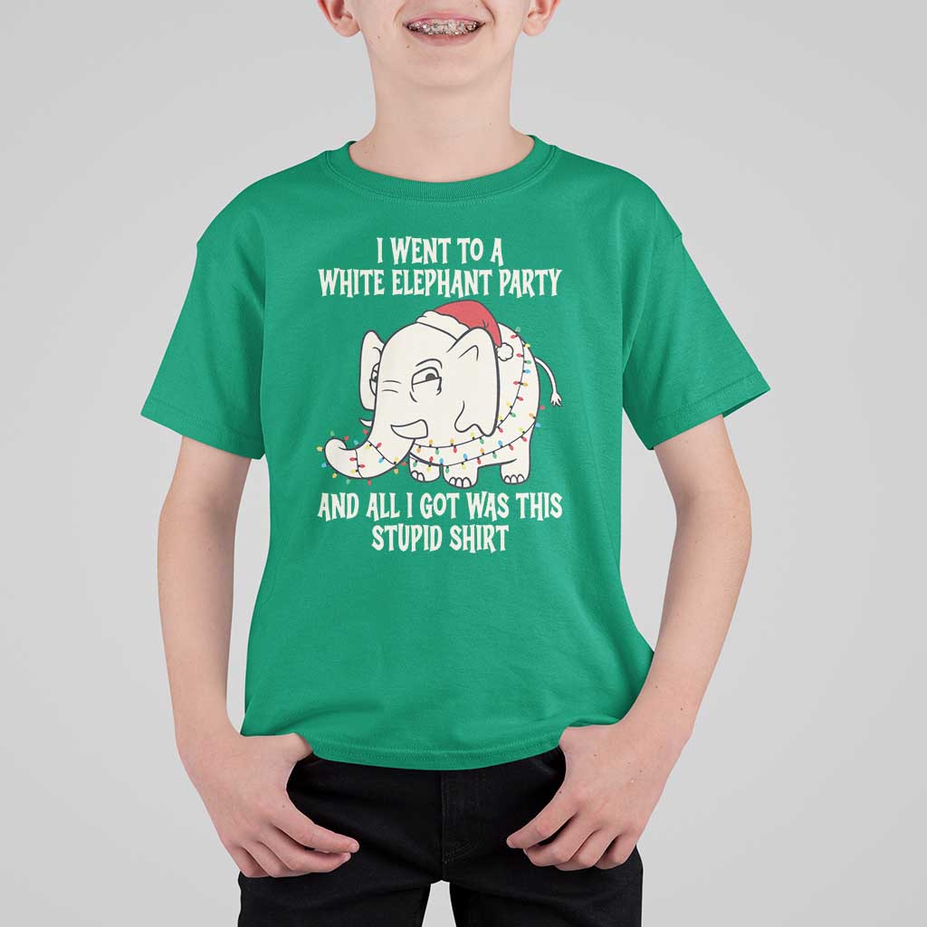 Funny I Went To A White Elephant Party And All I Got Was This Stupid T Shirt For Kid - Wonder Print Shop