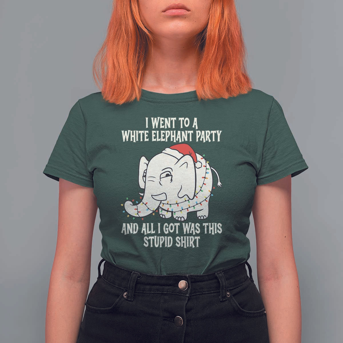 Funny I Went To A White Elephant Party And All I Got Was This Stupid T Shirt For Women - Wonder Print Shop