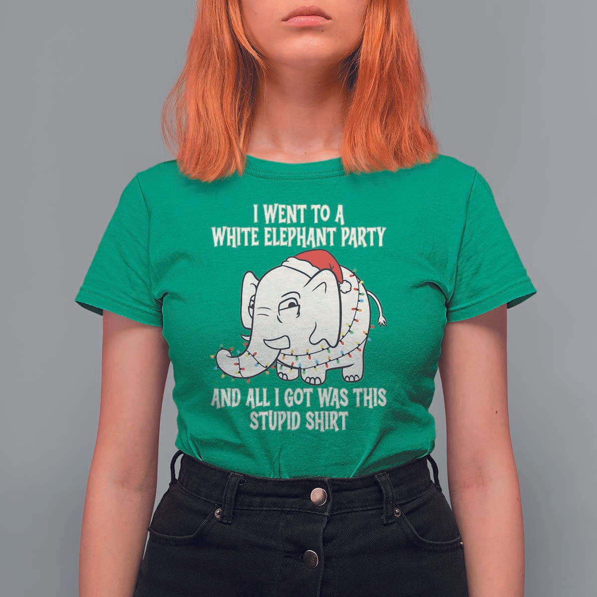 Funny I Went To A White Elephant Party And All I Got Was This Stupid T Shirt For Women - Wonder Print Shop