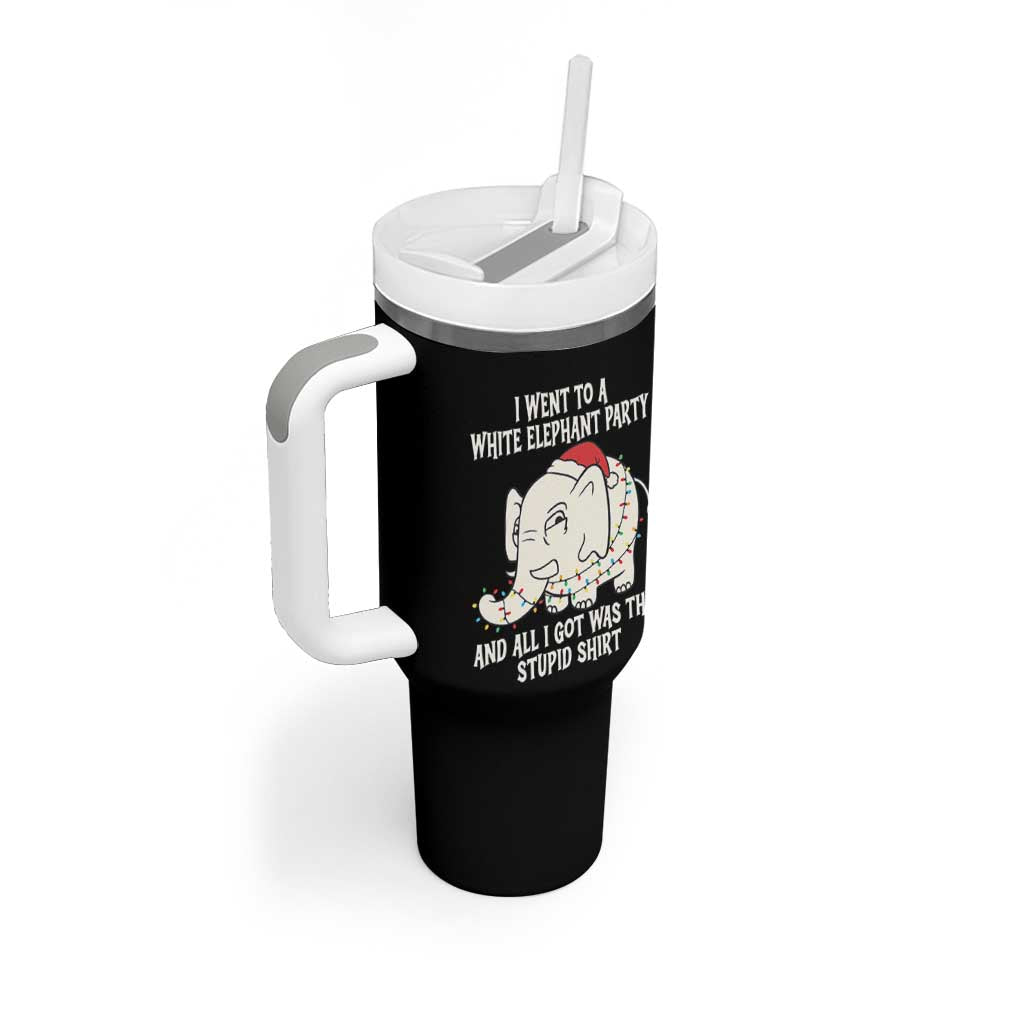 Funny I Went To A White Elephant Party And All I Got Was This Stupid Tumbler With Handle - Wonder Print Shop