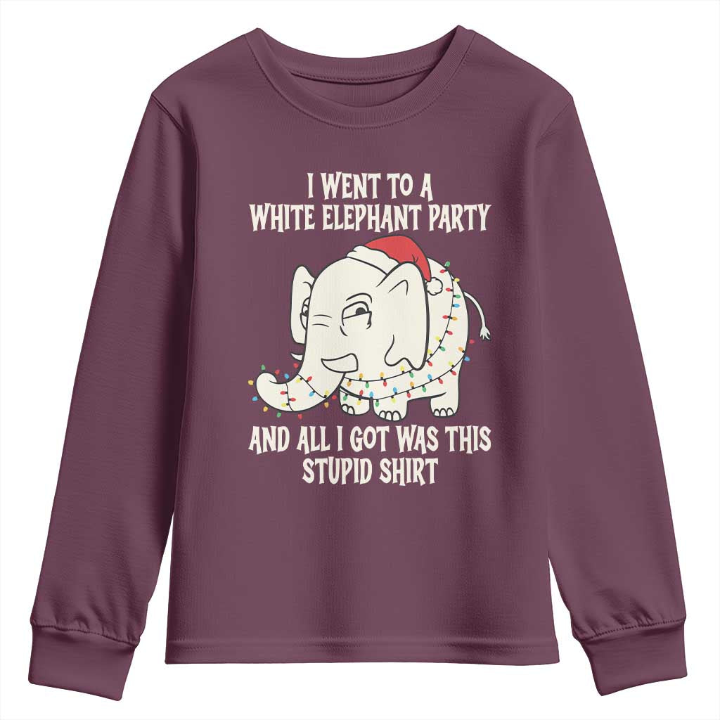 Funny I Went To A White Elephant Party And All I Got Was This Stupid Youth Sweatshirt - Wonder Print Shop