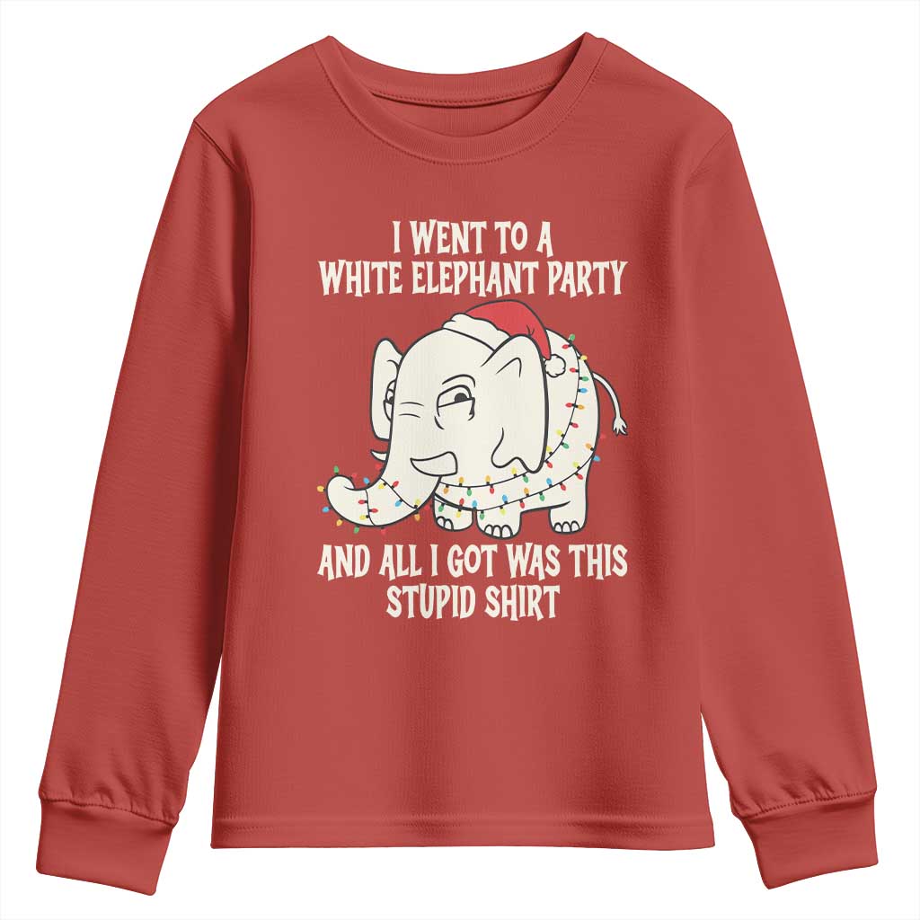 Funny I Went To A White Elephant Party And All I Got Was This Stupid Youth Sweatshirt - Wonder Print Shop