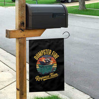 Funny Dumpster Fire Response Team Garden Flag Work Humor - Wonder Print Shop