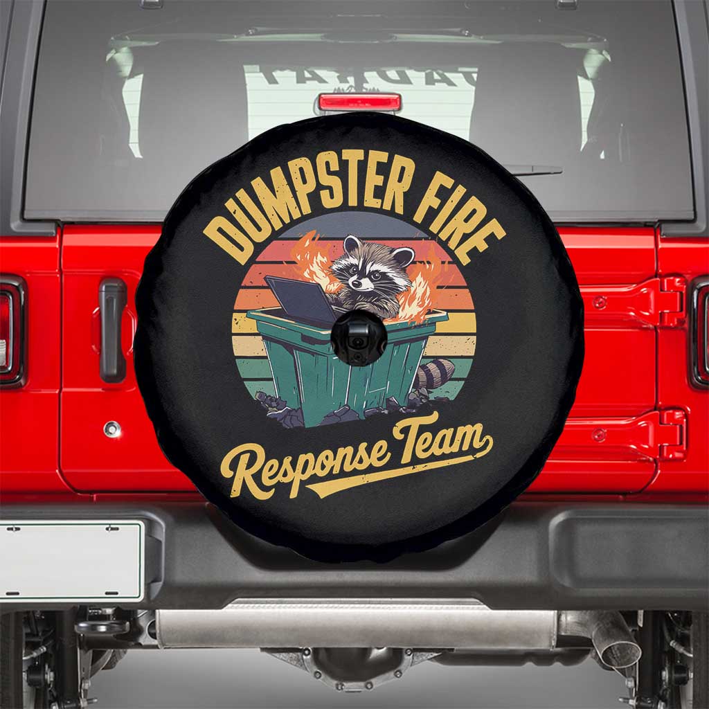Funny Dumpster Fire Response Team Spare Tire Cover Work Humor - Wonder Print Shop