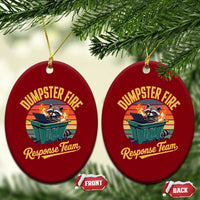Funny Dumpster Fire Response Team Ceramic Ornament Work Humor - Wonder Print Shop