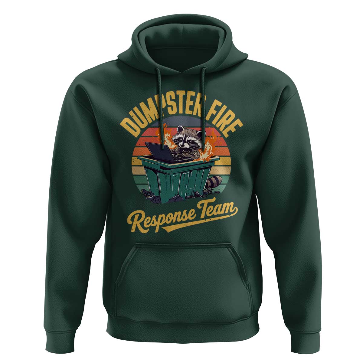 Funny Dumpster Fire Response Team Hoodie Work Humor - Wonder Print Shop