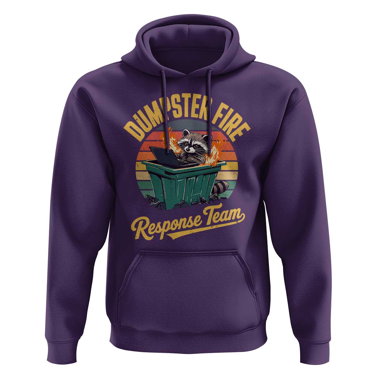 Funny Dumpster Fire Response Team Hoodie Work Humor - Wonder Print Shop