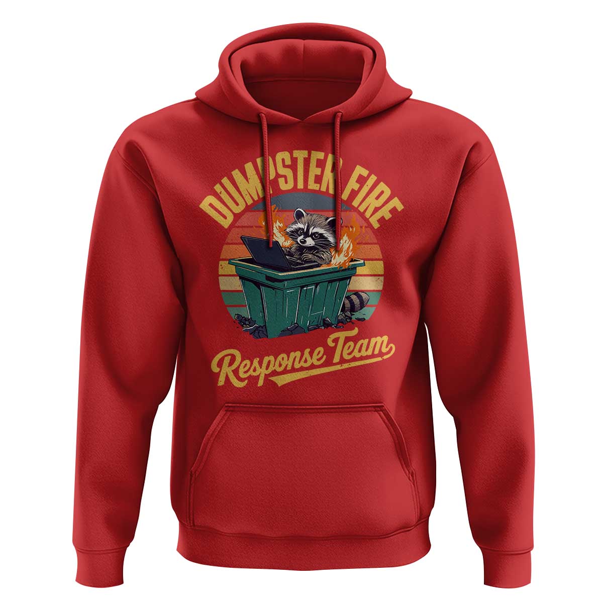 Funny Dumpster Fire Response Team Hoodie Work Humor - Wonder Print Shop