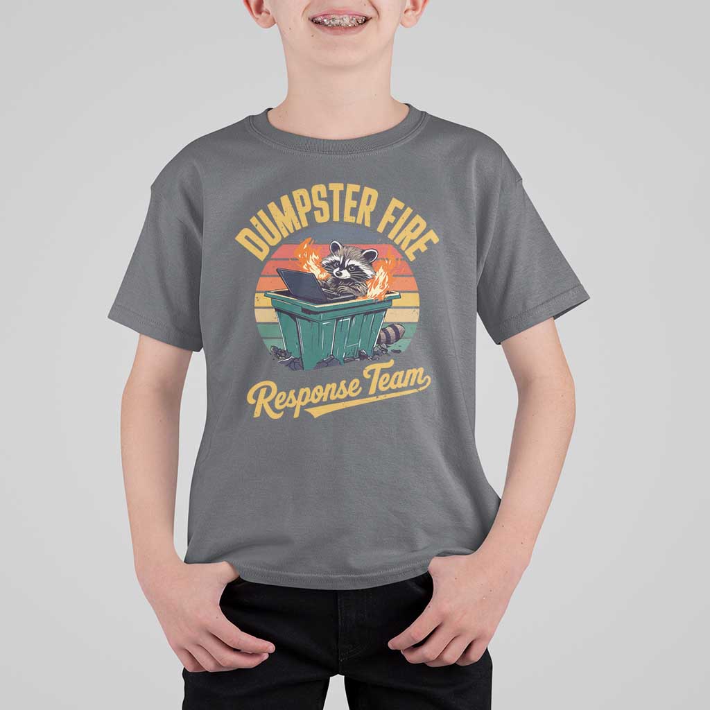 Funny Dumpster Fire Response Team T Shirt For Kid Work Humor - Wonder Print Shop