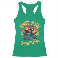 Funny Dumpster Fire Response Team Racerback Tank Top Work Humor - Wonder Print Shop