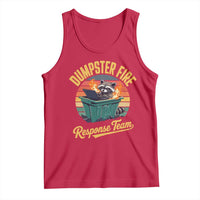 Funny Dumpster Fire Response Team Tank Top Work Humor - Wonder Print Shop