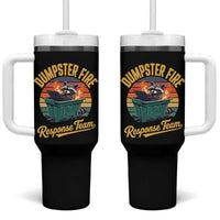 Funny Dumpster Fire Response Team Tumbler With Handle Work Humor - Wonder Print Shop