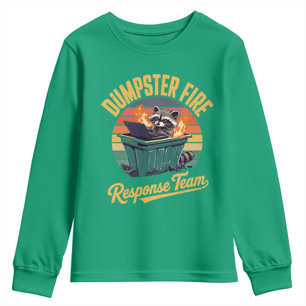 Funny Dumpster Fire Response Team Youth Sweatshirt Work Humor - Wonder Print Shop