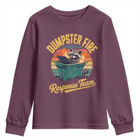 Funny Dumpster Fire Response Team Youth Sweatshirt Work Humor - Wonder Print Shop