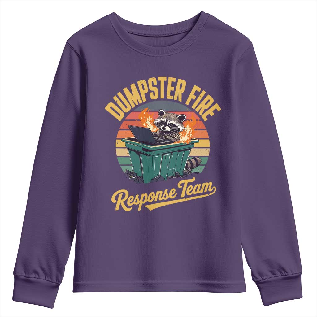 Funny Dumpster Fire Response Team Youth Sweatshirt Work Humor - Wonder Print Shop