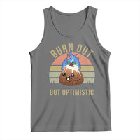 Funny Christmas Pudding Tank Top Burn Out But Optimistic Blue Flame - Wonder Print Shop