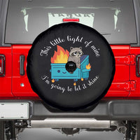 Funny Lil Dumpster Fire Racoon Spare Tire Cover This Little Light Of Mine I Am Going To Let It Shine - Wonder Print Shop