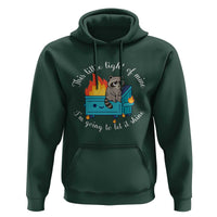 Funny Lil Dumpster Fire Racoon Hoodie This Little Light Of Mine I Am Going To Let It Shine - Wonder Print Shop