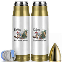Christmas Hanukkah Racoon Bullet Tumbler Funny Its Fine I Am Fine Everything Is Fine - Wonder Print Shop