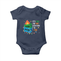 Dumpster Fire Christmas Baby Onesie Funny It's Fine I'm Fine Everything Is Fine - Wonder Print Shop