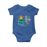 Dumpster Fire Christmas Baby Onesie Funny It's Fine I'm Fine Everything Is Fine - Wonder Print Shop