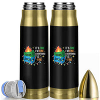 Dumpster Fire Christmas Bullet Tumbler Funny It's Fine I'm Fine Everything Is Fine - Wonder Print Shop