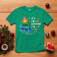 Dumpster Fire Christmas T Shirt Funny It's Fine I'm Fine Everything Is Fine - Wonder Print Shop