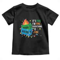 Dumpster Fire Christmas Toddler T Shirt Funny It's Fine I'm Fine Everything Is Fine - Wonder Print Shop