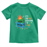 Dumpster Fire Christmas Toddler T Shirt Funny It's Fine I'm Fine Everything Is Fine - Wonder Print Shop