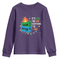 Dumpster Fire Christmas Youth Sweatshirt Funny It's Fine I'm Fine Everything Is Fine - Wonder Print Shop