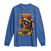 Funny Christmas Cat Ramen Long Sleeve Shirt Xmas Japanese Kawaii Anime Cat - Wonder Print Shop