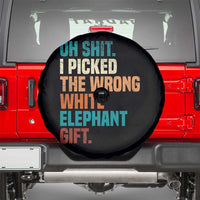 Oh Shit I Picked The Wrong White Elephant Gift Spare Tire Cover Funny Retro Christmas Gift Exchange - Wonder Print Shop