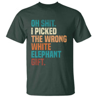 Oh Shit I Picked The Wrong White Elephant Gift T Shirt Funny Retro Christmas Gift Exchange - Wonder Print Shop