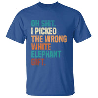 Oh Shit I Picked The Wrong White Elephant Gift T Shirt Funny Retro Christmas Gift Exchange - Wonder Print Shop