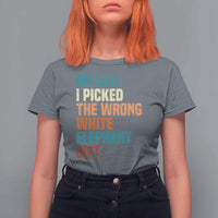 Oh Shit I Picked The Wrong White Elephant Gift T Shirt For Women Funny Retro Christmas Gift Exchange - Wonder Print Shop
