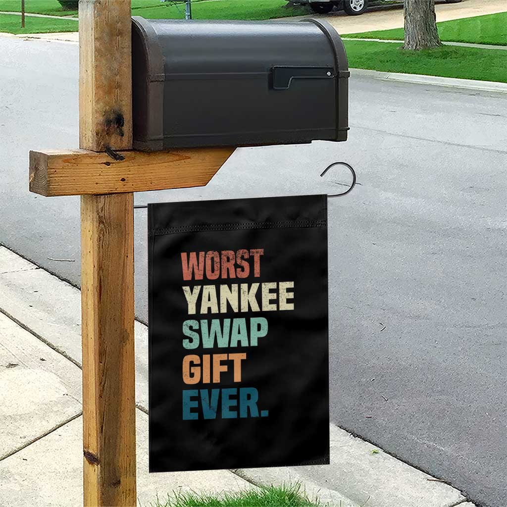 Funny Worst Yankee Swap Gift Ever Garden Flag Christmas Gift Exchange Game - Wonder Print Shop